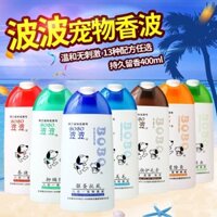 Dầu gội và gel tắm cho thú cưng Bobo 400ml, chống bọ chét và lông, kháng khuẩn, hương thơm lâu dài cho tắm cho chó Teddy, Poodle, Bichon, Golden Retriever