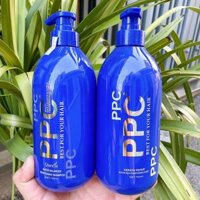 Dầu gội và hấp xả phục hồi cấp tóc Keratin PPC 750mlx2