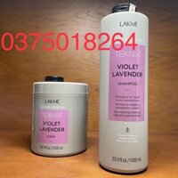 Dầu gội và mặt nạ ( hấp ) bổ sung hạt màu tím LAKME TEKNIA VIOLET LAVENDER 1000mlx2