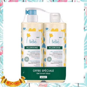 Dầu gội và sữa tắm 2 in 1 Klorane 500ml có vòi