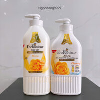 Dầu Gội Và Sữa Tắm Enchanteur Charming 650G/chai ( Mầu Vàng )