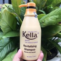 Dầu gội vàng phục hồi tóc hư Kella Revitalizing Natural Oil & Kerain 500ml