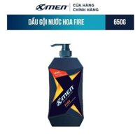 Dầu Gội X-Men Nước Hoa Fire 650G Tặng Xịt Nước Hoa Hằng Ngày Mannup Amber 22Ml