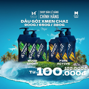 Dầu gội X-men Sport chai 380ml