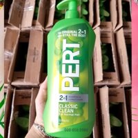 Dầu Gội Xả 2 Trong 1 Pert Classic Clean Mỹ 1 Lít Có Vòi