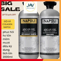 Dầu gội xả 2000ml napoli colagen ( tigi ) kafen hương nước hoa chính hãng