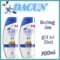 Dầu Gội & Xả 2in1 Head & Shoulders hạnh nhân Dưỡng Ẩm Da Đầu Khô 700ml Female Shampoo & Conditioner 2IN1 Dry Scalp Care