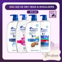 Dầu Gội Xả 2in1 Head & Shoulders - Dry Scalp Care, Smooth & Silky, Pure Sport, Classic Clean