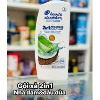 Dầu Gội Xả 2in1 -  Head and Shoulder - Hạnh Nhân và Nha Đam  - Mỹ - 1,18 lít