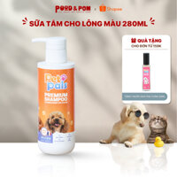 Dầu gội xả 2in1 PET PALS PREMIUM SHAMPOO & CONDITIONER FOR COLOR cho thú cưng lông màu | Pood&Pom
