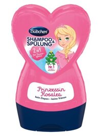 Dầu Gội Xả Bubchen Shampoo & Spulung, 2 in 1, Màu Hồng, Cho Bé Gái, 230ml