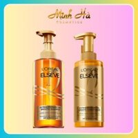 Dầu gội xả cao cấp Loreal Paris Elseve Extraordinary 440ml dưỡng tóc suôn mượt ngăn ngừa xơ rối