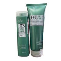 Dầu gội xả chăm sóc tóc suôn mượt Silky Deli Care Hidro Herb Balm 250mlx2