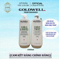 Dầu gội xả chăm sóc tóc uốn GOLDWELL CURLS WAVES 1000ML