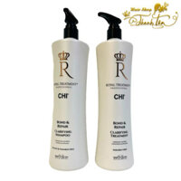 Dầu gội xả CHI Royal phục hồi tóc hư tổn bond & repair 355ml/946ml [ TT ]