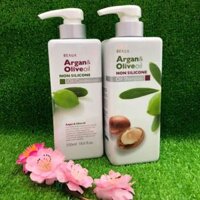 DẦU GỘI -XẢ CHIẾT XUẤT TỪ OLIVE& ARGAN OIL