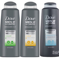 Dầu gội & xả cho tóc gàu Dove Men+Care 2in1 Shampoo and Conditioner Dandruff Defense/Lime + Cedarwood/Itch Relief (Mỹ)