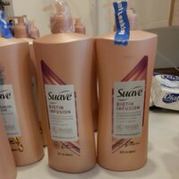DẦU GỘI / XÃ CHO TÓC YẾU Suave Pro Moroccan Oil Infusion biotin Shampoo 828ML - MẪU MỚI