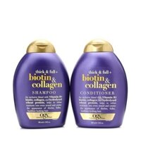 dầu gội - xả chống rụng tóc, kích ứng mọc tóc Biotin & Collagen 385 ml của Mỹ