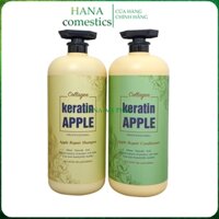 Dầu gội xả Collagen Keratin Apple 2000ml | Giảm Rụng Tóc, Kích Mọc Tóc, Phục Hồi Tóc Hư Tổn
