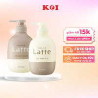 Dầu gội xả dành cho bé và cả gia đình Latte Kracie ma＆me (490ml/chai)