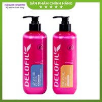 Dầu gội xả DELOFIL Argan Oil Protein phục hồi đa năng 500ml
