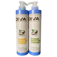 Dầu gội xả DIVA ORGANIC CARE phục hồi và bảo vệ màu nhuộm 750mlx2 ( New 2024 )