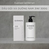 DẦU GỘI XẢ DƯỠNG NAM 3 IN 1 NGUYÊN LIỆU CHÂU ÂU SIRMEN EUROPE GENTLEMEN CAO CẤP 320G CHIẾT XUẤT BẰNG CÔNG NGHỆ EU-NANO - SIRMEN