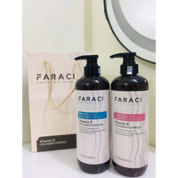 Dầu Gội Xả FARACI VITAMIN E 750ml Phục hồi tóc, Chống Rụng, Kích Thích Mọc Tóc, Siêu Mềm Mượt HÀNG CHÍNH HÃNG