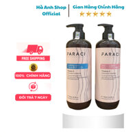 Dầu gội xả FARACI VITAMIN E 750ml. Phục hồi tóc, Chống Rụng. Siêu Mềm Mượt.