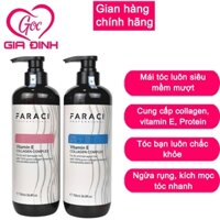 Dầu gội xả FARACI VITAMIN E Phục hồi tóc, Chống Rụng, Kích Thíc Mọc Tóc chính hãng