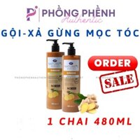 DẦU GỘI - XẢ GỪNG/ ARGAN OIL GINGER BOOTS MATURE'S SERIES MOISTURISED HAIR & SOOTHED SCALP CHAI 480ML