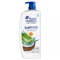 Dầu gội xả Head & Shoulders 2 in 1 nha đam, nước dừa và vitamin  1.18l của Mỹ
