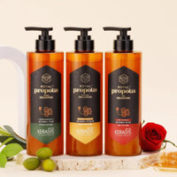 Dầu Gội Xả Keo Ong Hàn Quốc AeKyung Kerasys Royal Propolis Original Phục Hồi Cho Tóc Hư Tổn Nặng 500ml