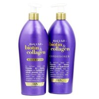 Dầu Gội Xả Kích Thích Mọc Tóc, Giảm Rụng Tóc OGX Thick & Full Biotin & Collagen Shampoo 750ml