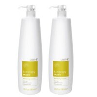 Dầu gội xả Lakme K.Therapy Repair phục hồi tóc hư tổn 1000mlx2(new-2025)