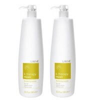 Dầu gội xả Lakme K.Therapy Repair phục hồi tóc hư tổn 1000mlx2