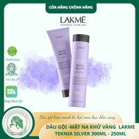 DẦU GỘI XẢ LAKME ULTRA WHITE SILVER DÀNH CHO TÓC TẨY VÀ NHUỘM BẠC, XÁM 300ML - 250ML