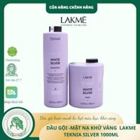 DẦU GỘI XẢ LAKME ULTRA WHITE SILVER DÀNH CHO TÓC TẨY VÀ NHUỘM BẠC, XÁM 1000ml