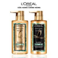 Dầu Gội, Xả Loreal Paris Extraordinary Oil Smooth Dưỡng Tóc Suôn Mượt 440ml