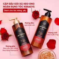 Dầu gội xả ngăn rụng tóc, làm phồng tóc keo ong Kerasys Royal Propolis Hàn Quốc dành cho tóc mỏng, yếu 500m
