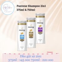 Dầu gội xả Pantene Shampoo & Conditioner 2IN1 375ml - 750ml - USA