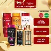 Dầu Gội, Xả Phục Hồi Hư Tổn, Ngăn Gãy Rụng Tóc, Bảo Vệ Màu Tóc Nhuộm L'Oreal Elseve Color Protect 7 Weeks Shampoo