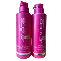 Dầu gội xả phục hồi tóc hư nát Jenoris Keratin Sodium Chloride Free 500mlx2(NEW-2024)