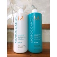 Dầu gội xả phục hồi tóc hư tổn Moroccanoil Moisture Repair Shampoo & Conditioner 1000ml "