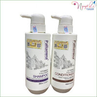 Dầu gội xả phục hồi tóc hư tổn Collagen Keratin Pallamina Complex 400mlx2 - chính hãng