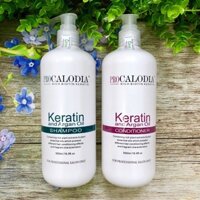 Dầu Gội Xả Pro Calodia Keratin Argan Phục Hồi Mềm Mượt Giảm Gãy Rụng Tóc 500ml