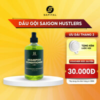 Dầu gội xả Saigon Hustlers Shampoo Conditioner 2 in 1 - Tặng bàn chải gội đầu silicon