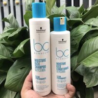 Dầu gội xả Schwarzkopf BC Bonacure Hualuron Moisture Kick Micellar giữ ẩm tóc khô 250ml/200ml _{NEW}_