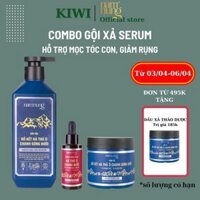 Dầu Gội xả Serum Thảo dược Nam Nung xanh dương ngăn ngừa gàu, rụng, giúp tóc chắc khỏe, suôn mượt 500ml